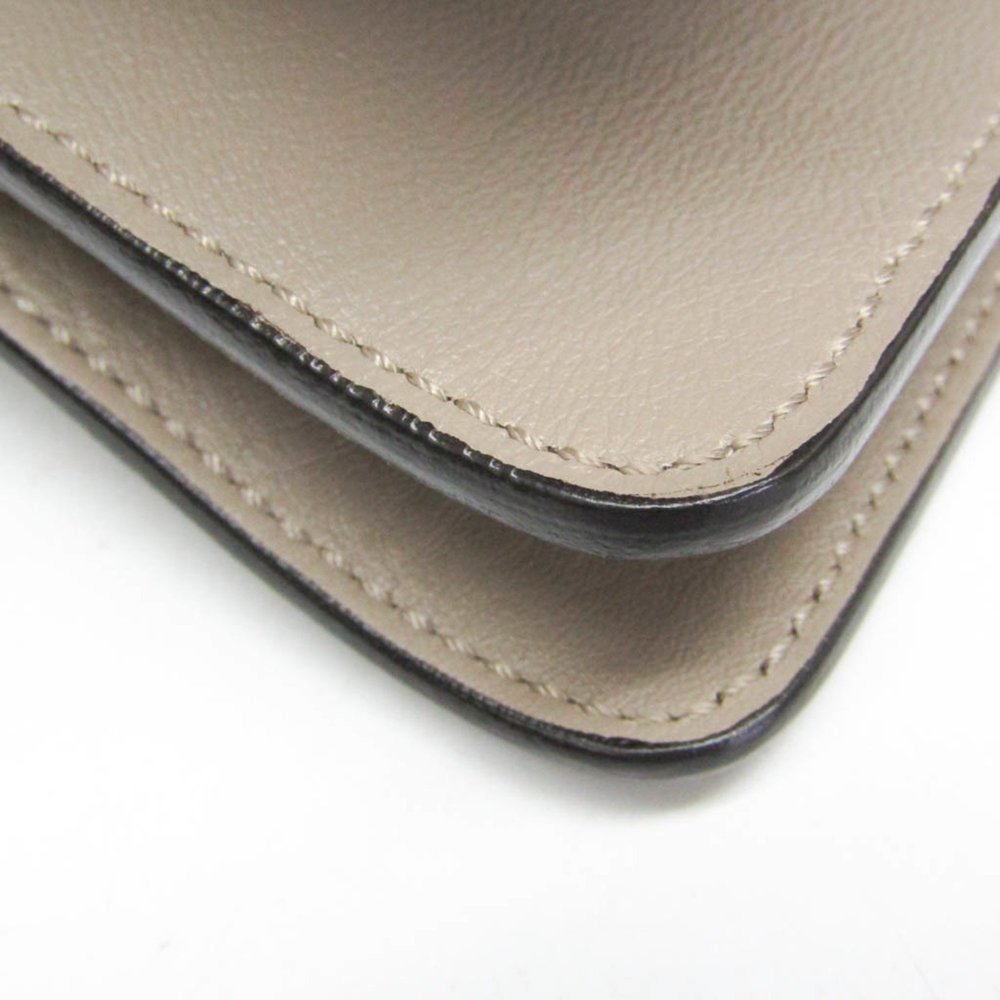 CHLOE Gray Leather Shoulder Bag - Picture 5 of 16